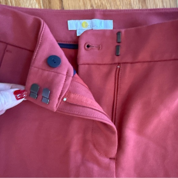 BODEN Pants Womens Burnt Orange Straight Twill Office Preppy Trousers Slacks 4R - Picture 5 of 8